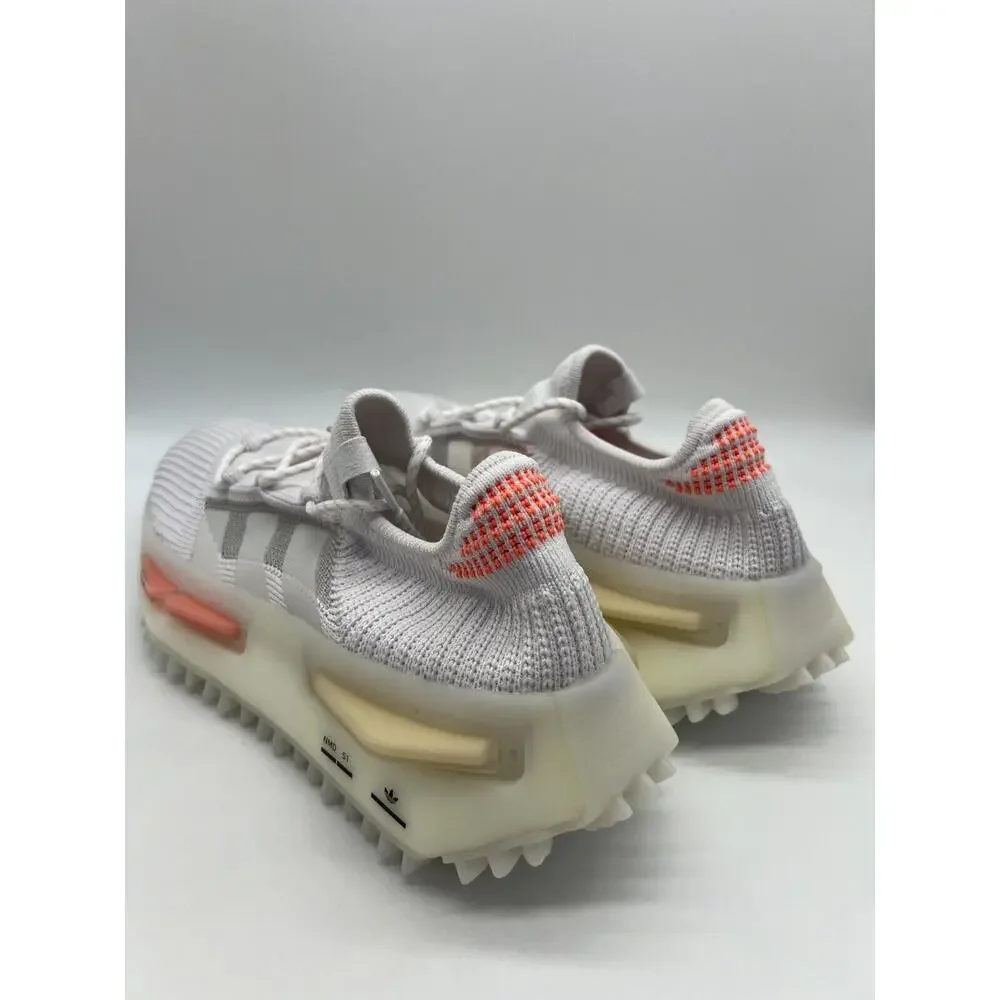 Adidas Women's NMD S1 Low Shoes Coral White HQ4465 Size 10 NWT